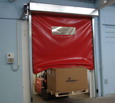 Industrial PVC Fast Rapid Roller Doors Keamanan Ritsleting Rana Berkecepatan Tinggi