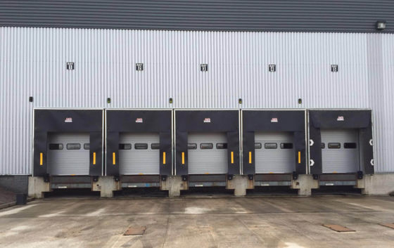 Mekanik 0.35KW Inflatable Dock Shelter Dock Sealing Pemuatan Industri Untuk Kontainer